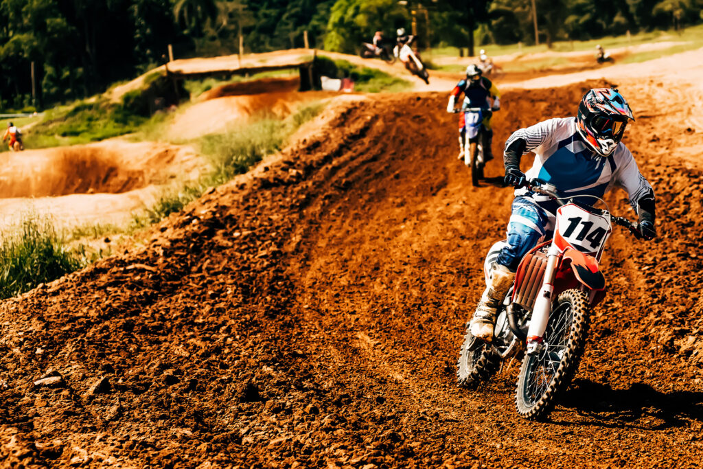 Motorcross løb udendørs