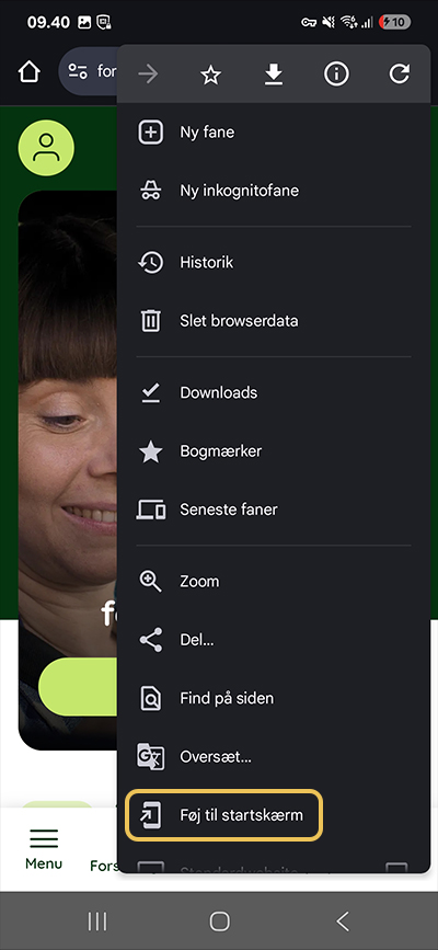 Gem ikon på Android telefon - step 2.