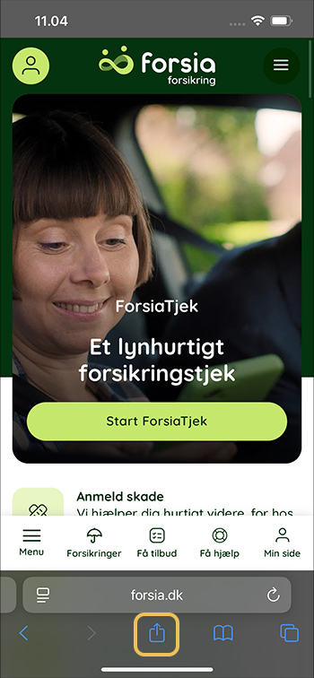 Gem ikon på Apple telefon - step 1.
