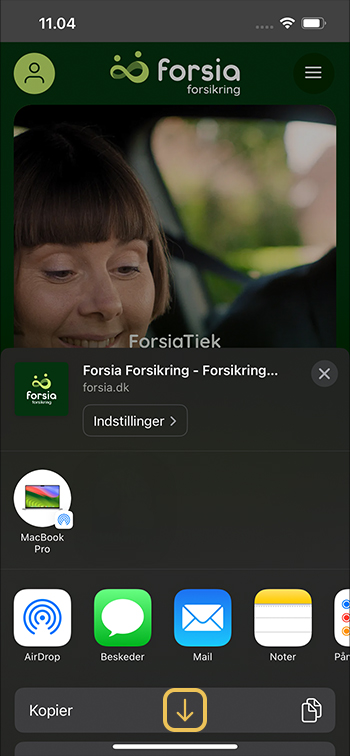 Gem ikon på Apple telefon - step 2.